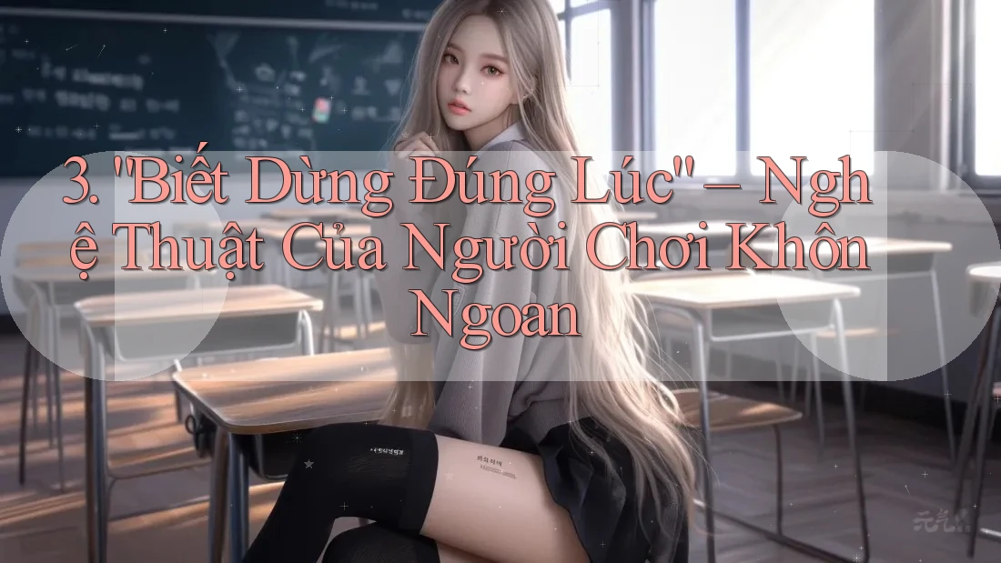 3. “Biết Dừng Đúng Lúc” – Nghệ Thuật Của Người Chơi Khôn Ngoan