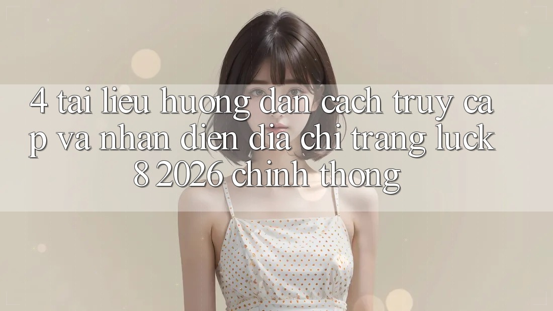 4. Tài liệu hướng dẫn cách truy cập và nhận diện Địa chỉ trang Luck8 2026 chính thống