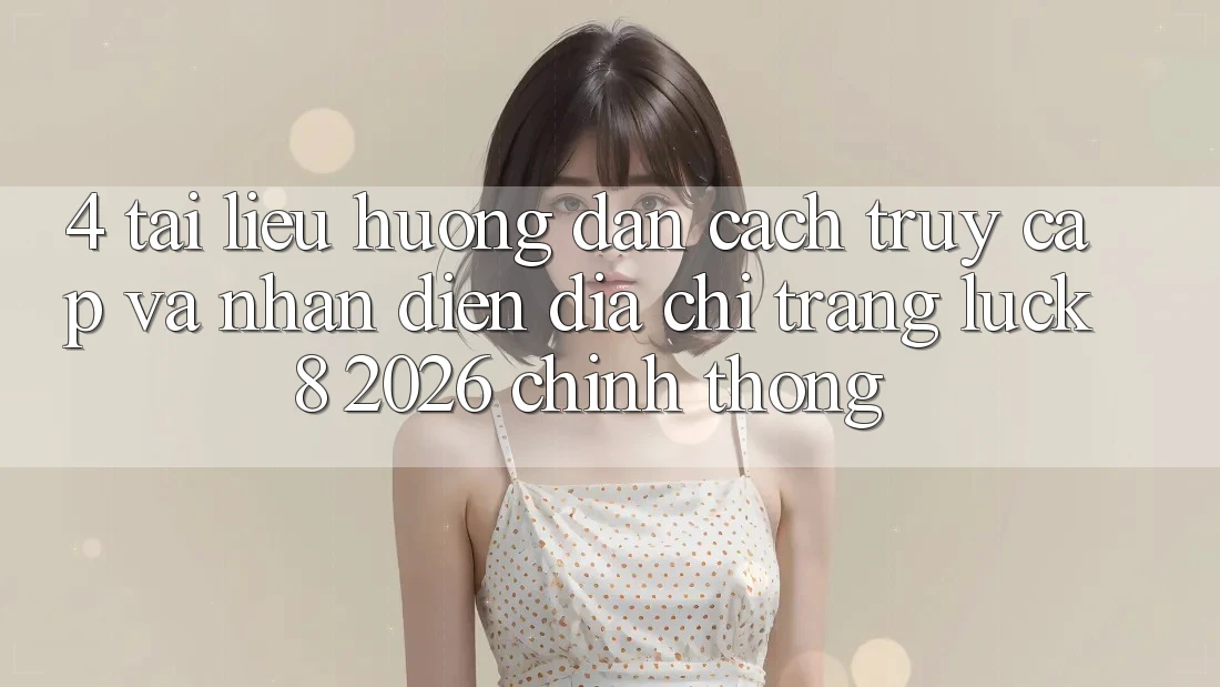 4. Tài liệu hướng dẫn cách truy cập và nhận diện Địa chỉ trang Luck8 2026 chính thống