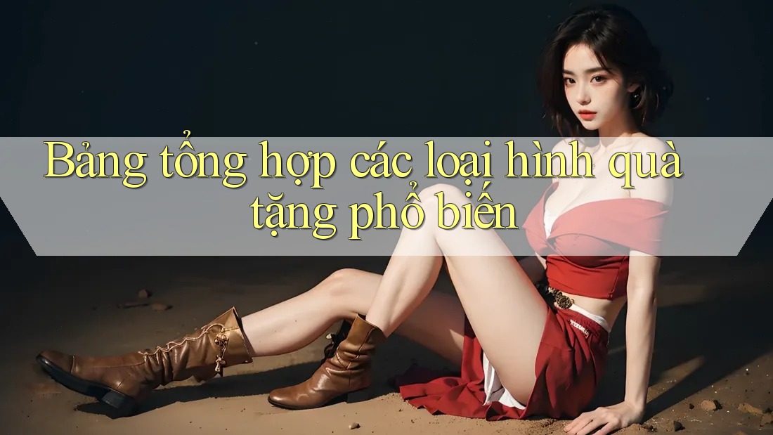 Bảng tổng hợp các loại hình quà tặng phổ biến