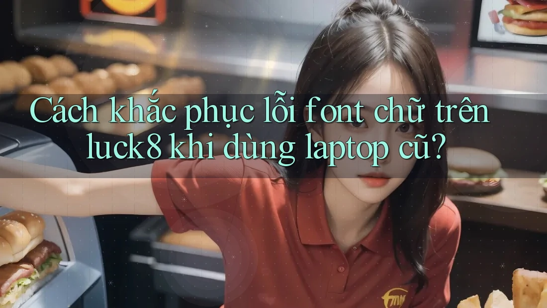 Cách khắc phục lỗi font chữ trên luck8 khi dùng laptop cũ?