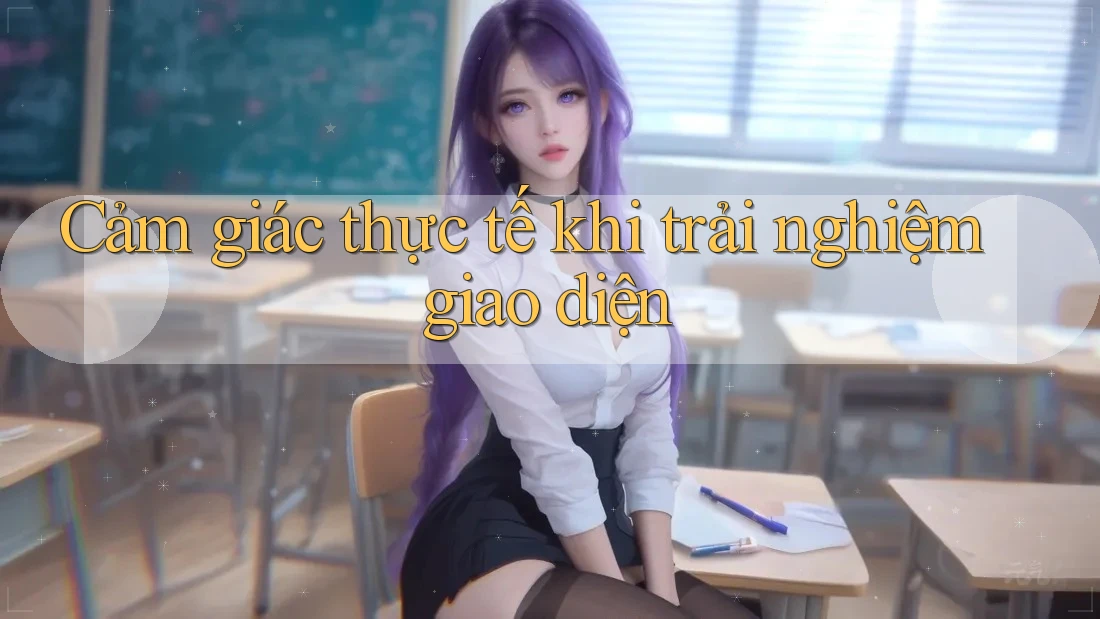 Cảm giác thực tế khi trải nghiệm giao diện Cảm giác thực tế khi trải nghiệm giao diện