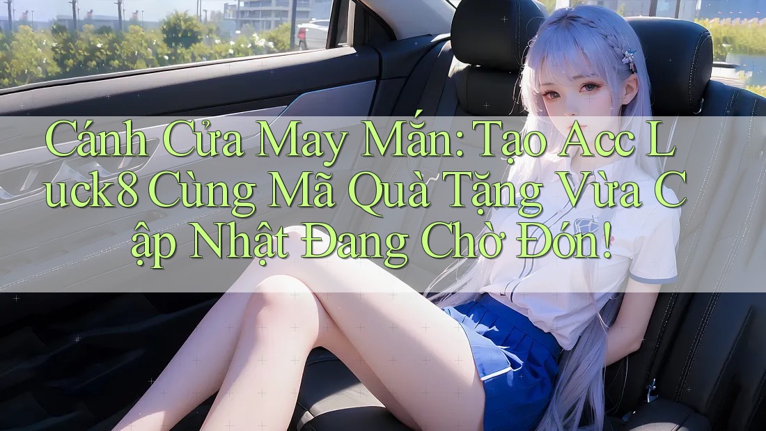 Cánh Cửa May Mắn: Tạo Acc Luck8 Cùng Mã Quà Tặng Vừa Cập Nhật Đang Chờ Đón! Cánh Cửa May Mắn: Tạo Acc Luck8 Cùng Mã Quà Tặng Vừa Cập Nhật Đang Chờ Đón!