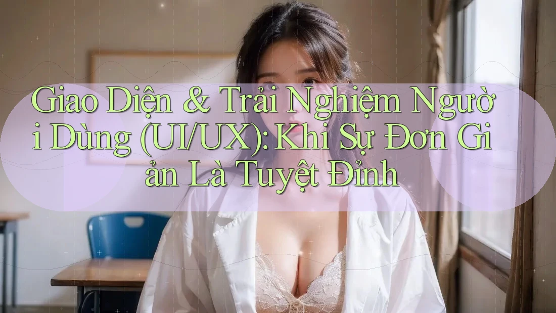 Giao Diện & Trải Nghiệm Người Dùng (UI/UX): Khi Sự Đơn Giản Là Tuyệt Đỉnh Giao Diện & Trải Nghiệm Người Dùng (UI/UX): Khi Sự Đơn Giản Là Tuyệt Đỉnh