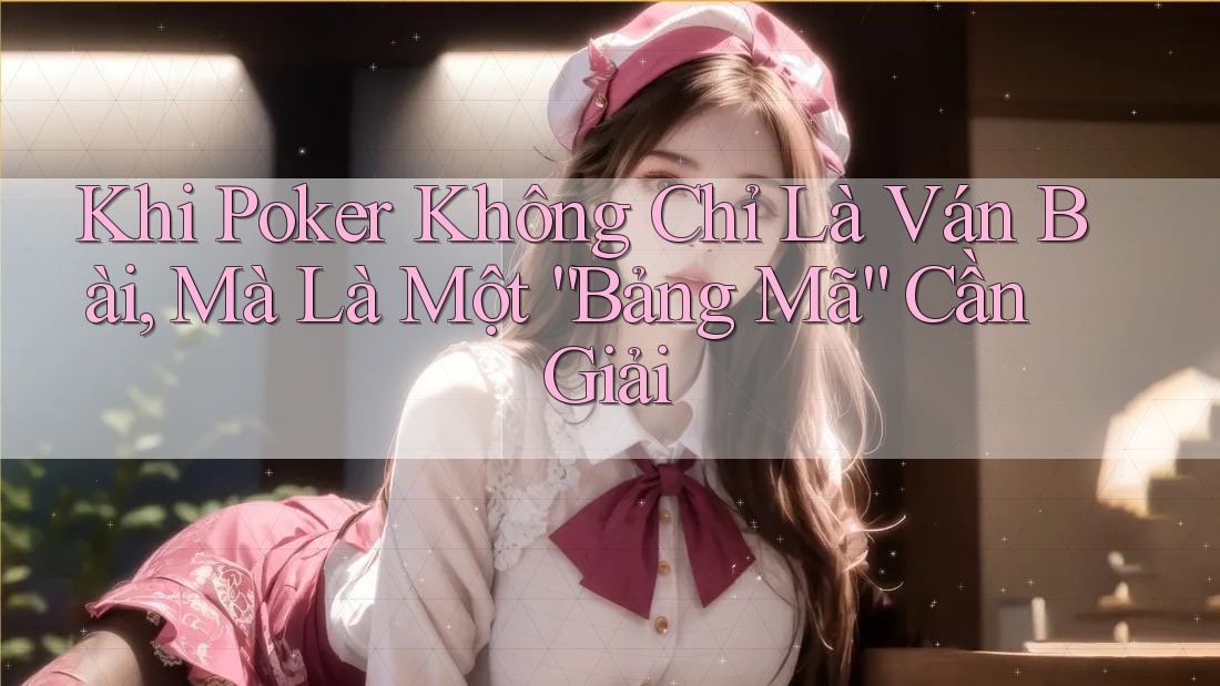 Khi Poker Không Chỉ Là Ván Bài, Mà Là Một “Bảng Mã” Cần Giải Khi Poker Không Chỉ Là Ván Bài, Mà Là Một “Bảng Mã” Cần Giải