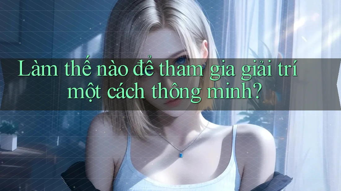 Làm thế nào để tham gia giải trí một cách thông minh? Làm thế nào để tham gia giải trí một cách thông minh?