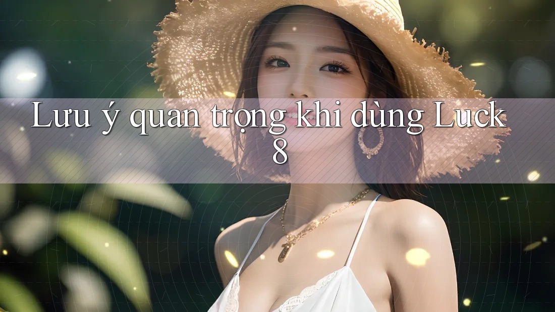 Lưu ý quan trọng khi dùng Luck8