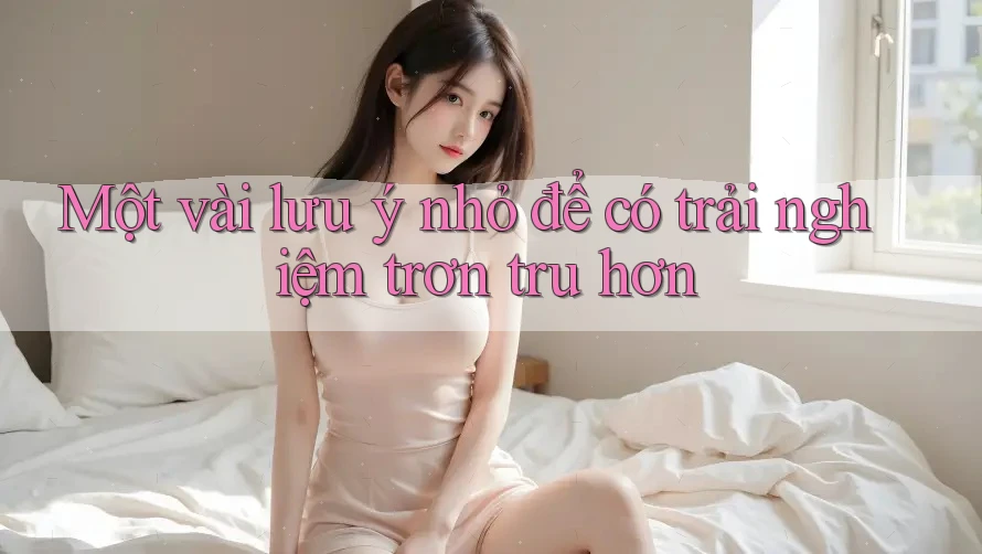 Một vài lưu ý nhỏ để có trải nghiệm trơn tru hơn Một vài lưu ý nhỏ để có trải nghiệm trơn tru hơn
