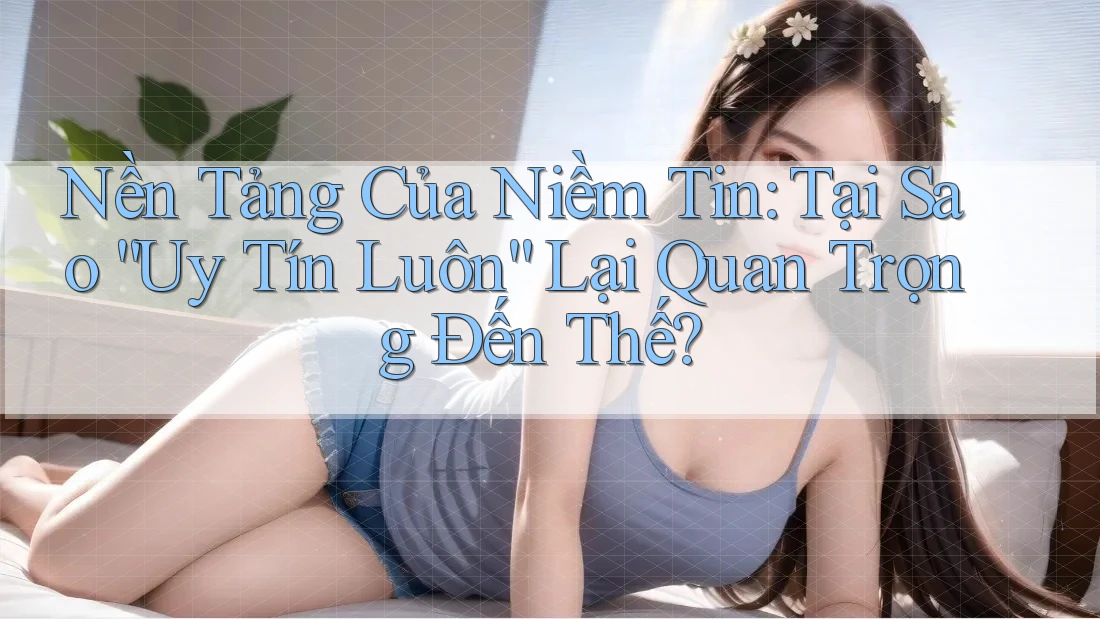Nền Tảng Của Niềm Tin: Tại Sao “Uy Tín Luôn” Lại Quan Trọng Đến Thế?