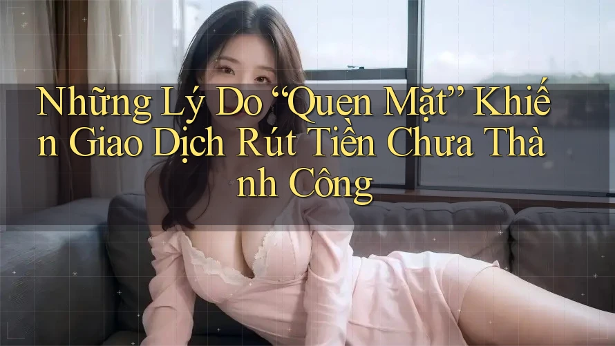Những Lý Do “Quen Mặt” Khiến Giao Dịch Rút Tiền Chưa Thành Công