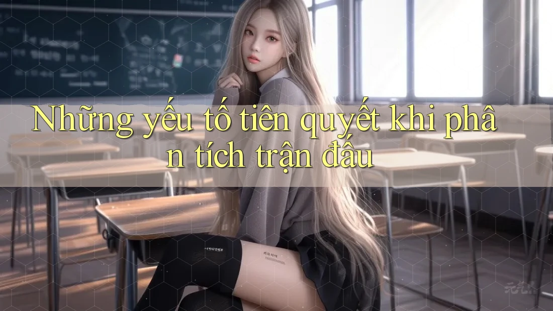 Những yếu tố tiên quyết khi phân tích trận đấu Những yếu tố tiên quyết khi phân tích trận đấu