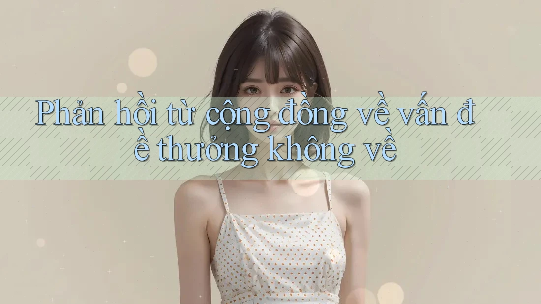 Phản hồi từ cộng đồng về vấn đề thưởng không về