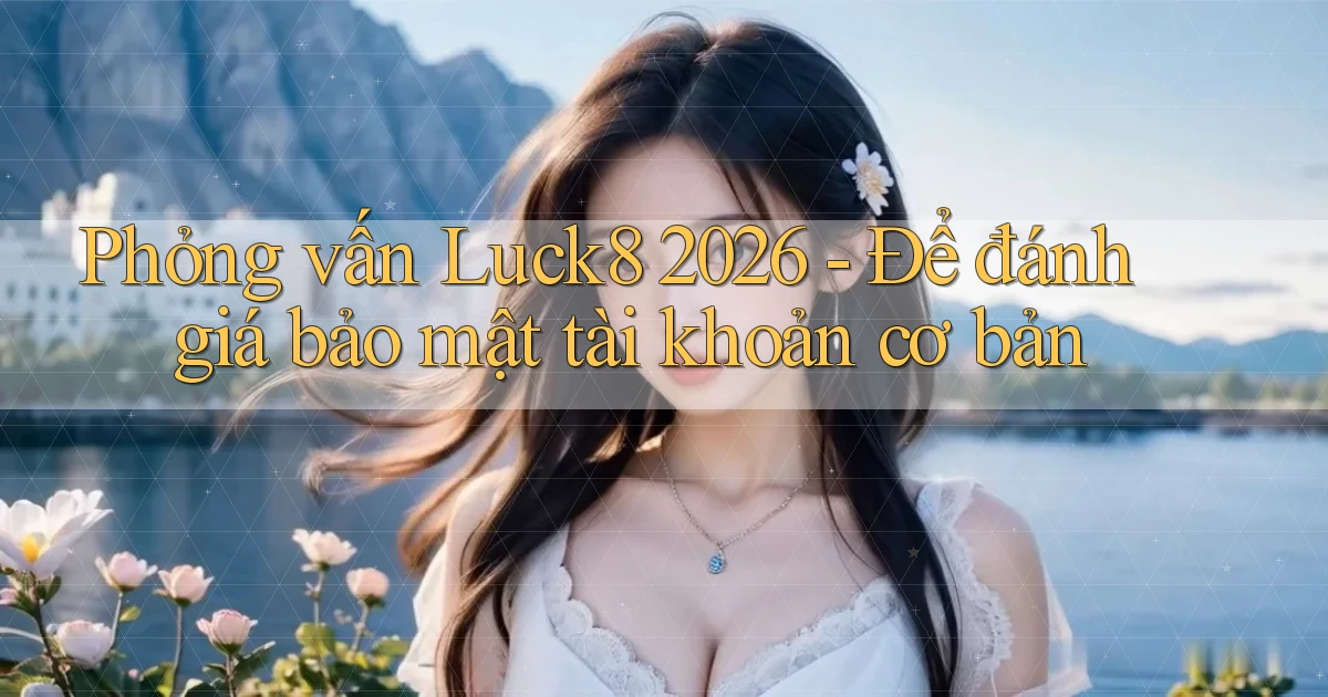 phỏng vấn luck8 2026   để đánh giá bảo mật tài khoản cơ bản