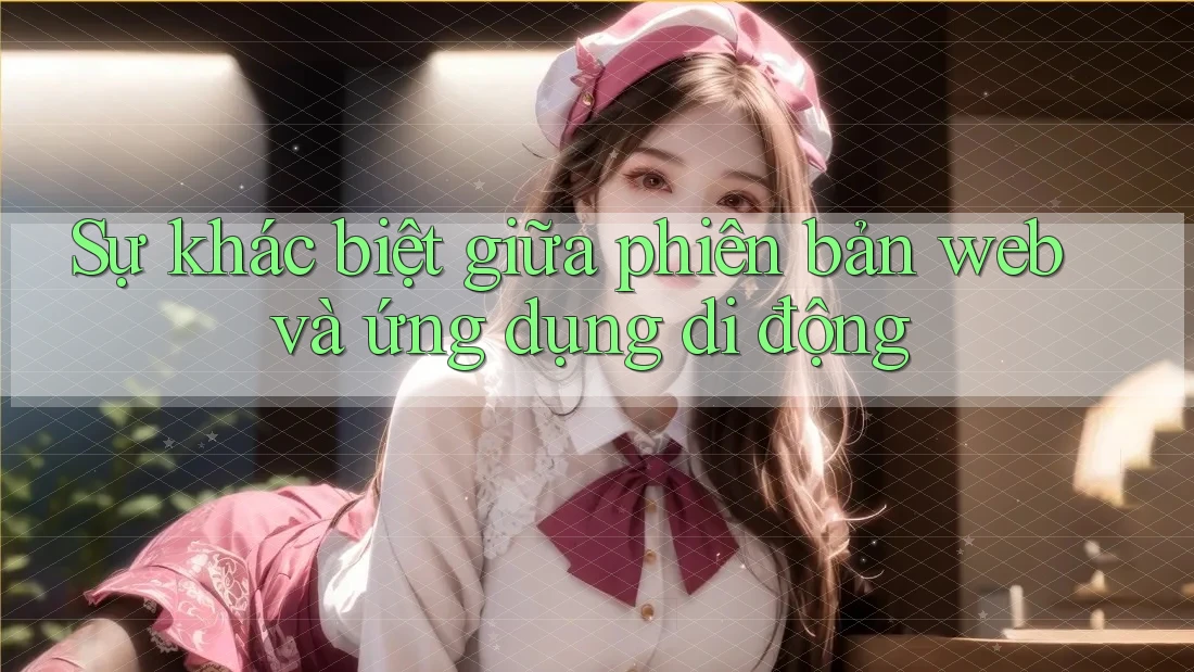 Sự khác biệt giữa phiên bản web và ứng dụng di động Sự khác biệt giữa phiên bản web và ứng dụng di động