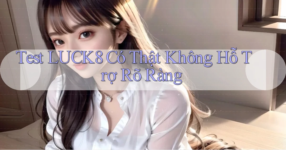 test luck8 có thật không hỗ trợ rõ ràng