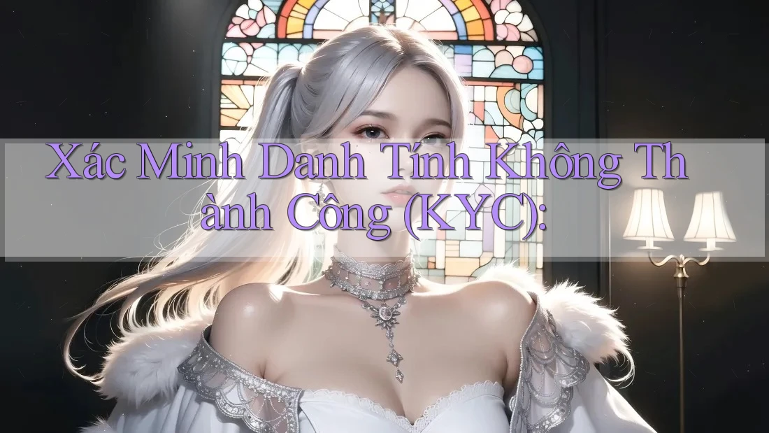 Xác Minh Danh Tính Không Thành Công (KYC): Xác Minh Danh Tính Không Thành Công (KYC):